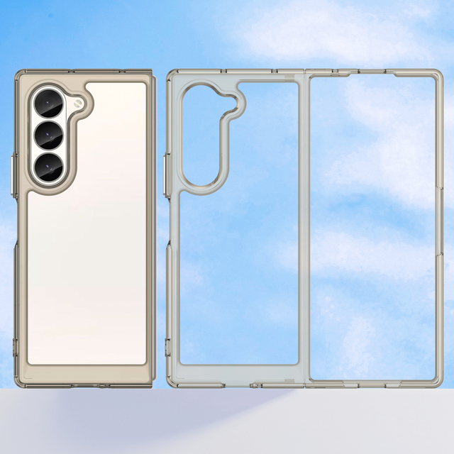 New Clear Phone Cover for Galaxy Z Fold 6 7 Shockproof Transparent 2024 Phone Case for Samsung Z Fold 6 5 4