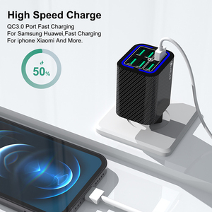 Nouveautés 2025 Chargeur mural USB 6 ports 50W avec QC3.0 SCP et protection OTP pour la charge rapide des appareils photo et des objets connectés - Product Image 4