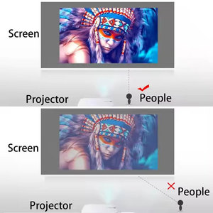 Pantallas de proyección de pliegue rápido Tela Gris 72 pulgadas ALR Pantalla de proyector diurno reflectante para cine en casa película al aire libre - Product Image 3