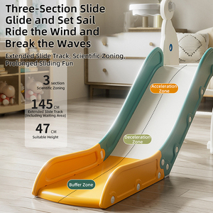 Ensemble de <span class=keywords><strong>jeux</strong></span> d'intérieur certifié CE pour enfants, bébés et familles, avec structure d'<span class=keywords><strong>escalade</strong></span> en plastique, balançoire et toboggan - Product Image 4
