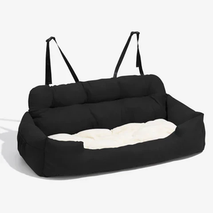 Venta al por mayor de fábrica, asiento de coche de lujo para perros, sofá para mascotas, bolsa trasera, cama transportadora de viaje, funda lavable, cojín de asiento de coche para perros medianos y grandes - Product Image 4