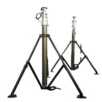 Mât télescopique pneumatique de 6 m pour CCTV, 12 kg, avec compresseur d'air pour antenne télécom
