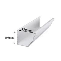 Gouttière en PVC pour système de drainage et de stockage des eaux de pluie des toitures de bâtiments / Collecteur d'eau et tuyau de descente en PVC