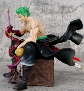Anime <span class=keywords><strong>Roronoa</strong></span> <span class=keywords><strong>Zoro</strong></span> figuras de acción doble cabeza Pvc juguete coleccionable - Product Image 3