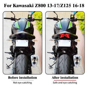 Luz Trasera LED para Motocicleta, Luz de Freno, Direccional Integrada para <span class=keywords><strong>Kawasaki</strong></span> <span class=keywords><strong>Z125</strong></span> 2013-2022 <span class=keywords><strong>Ninja</strong></span> ZX6R Z800 2013-2016 - Product Image 6