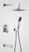 Meilleure Vente : Ensemble Mitigeur de Douche 3 Voies Mural, Robinet de Douche et de Bain en Laiton, Mitigeur de Douche Encastré