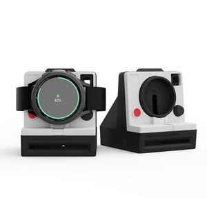 Base de carga de silicona para Samsung para <span class=keywords><strong>Galaxy</strong></span> <span class=keywords><strong>Watch</strong></span> <span class=keywords><strong>5</strong></span> Pro Soporte de <span class=keywords><strong>cargador</strong></span> de reloj inteligente flexible con diseño de cámara - Product Image 1