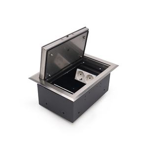Flush Mount Waterproof Electrical Floor Box with Soft Closing Lid for Neat <b>Cable</b> Management - Product Image 3