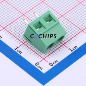 MX127-5.0-02P-GN01-Cu-Y-A Screw Terminal Block Through hole Component (THT),P=5mm Connector 1x2P 5mm Green Through Hole - Product Image 1