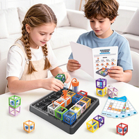 Jeu éducatif multifonctionnel 2 en 1 pour enfants : labyrinthe, circuit logique, module STEM, puzzle d'apprentissage