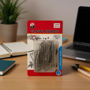 Clips Plateados 50mm 40Pcs Alta Calidad Oficina Escuela - Product Image 2