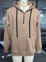 Sweatshirt, Atasan Lengan Panjang Pria Amerika Warna Solid dengan Tali Serut, Hoodie Kasual Olahraga Musim Gugur Musim Dingin dengan Saku Ganda di Samping.