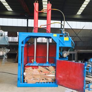 Semi otomatis tempat sampah vertikal Scrap Baler hidrolik mesin Press Baling kardus plastik 60T Baler Compactor - Product Image 2
