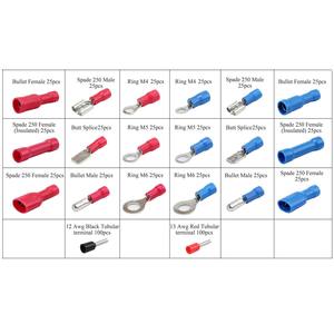 ชุดอุปกรณ์ย้ำสายไฟสำหรับวิศวกรรมเคมี 650 ชิ้น ประกอบด้วยขั้วต่อสายทองแดงแท้ พร้อมขั้วต่อแบบท่อ และคีม - Product Image 1