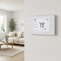 Termostato Digitale Programmabile Smart WiFi 24V 3H2C per Controllo Temperatura Ambiente, per Sistemi HVAC, Riscaldamento, Raffreddamento e Pompe di Calore