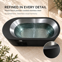 Baignoire de glace haut de gamme pour clubs privés avec refroidissement efficace, construction en acier inoxydable et personnalisation de la marque