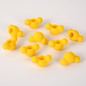 Tête de souris Perles en silicone souple mignonnes Outils d'extension de coiffure colorés pour filles Accessoires de cheveux - Product Image 6