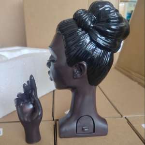 黒樹脂クラフトヘッド香ホルダークリエイティブSolangeヘッド樹脂顔芳香使用香バーナー - Product Image 5