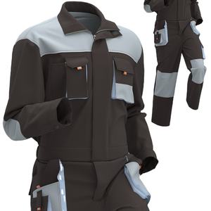 एक टुकड़ा बहु जेब काम कवर औद्योगिक पहनने के लिए प्रतिरोधी वर्दी निर्माण कार्य कपड़े - Product Image 2