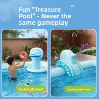 Piscine gonflable en PVC épaissi, grande, pour intérieur et extérieur, à gonflage rapide, capacité de charge de 300 kg, pour adultes, enfants et familles