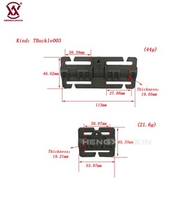 Boucle tactique réglable à dégagement rapide en plastique de haute qualité avec logo personnalisé pour sacs à dos ou valises - Product Image 2
