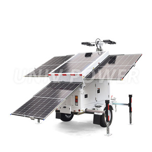 Tour d'éclairage mobile extérieure haute efficacité 2026 avec bloc d'alimentation solaire performant pour applications de construction - Product Image 2