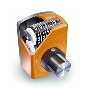 Compteurs de position numériques SensPlus 20 mm à 5 chiffres (09) <span class=keywords><strong>en</strong></span> plastique orange et noir, mécaniques, haute qualité, pour l'exportation - Product Image 3