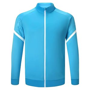 Commercio all'ingrosso giacca da calcio da Jogging invernale <span class=keywords><strong>Slim</strong></span> Fit Oem da uomo Top tuta felpa con cerniera magliette da calcio - Product Image 3