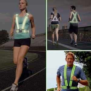 เสื้อกั๊กสะท้อนแสงปรับได้สำหรับนักวิ่ง, เสื้อกั๊กสายรัดสะท้อนแสงสำหรับใส่วิ่งสามารถปรับได้ใช้ได้ทั้งชายและหญิง - Product Image 4