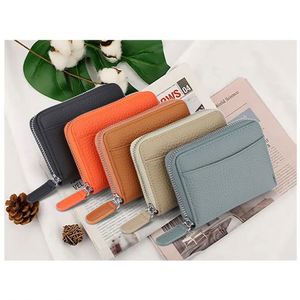 Wholesale Women <b>Men</b> Travel Luxury Slim Minimalist Real Leather Accordion <b>Wallet</b> Custom Small <b>Rfid</b> Blocking Card Holder <b>Wallet</b> - Product Image 3