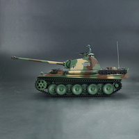 Tanque de Control Remoto Henglong 3879, Modelo de Carro Acorazado Alemán Panther G a Escala 1/16, Juguetes con Versión Mejorada de Metal 6.0, Puede Lanzar Objetos