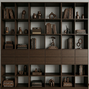 Mobile Libreria Multifunzionale in Melamina, Utilizzabile Come Scaffale, Espositore e Unità di Stoccaggio, Ampiamente Utilizzato in Studio - Product Image 1