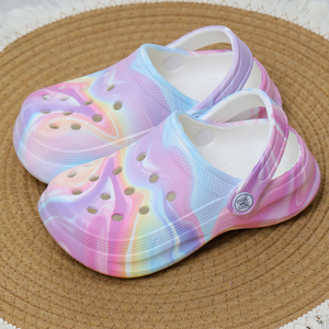 Nuovi Zoccoli Platform Tie-Dye per Bambini 2026, <span class=keywords><strong>Scarpe</strong></span> da Giardino Traspiranti in EVA Antiscivolo per Spiaggia <span class=keywords><strong>e</strong></span> Piscina, Certificati CPC <span class=keywords><strong>e</strong></span> RSL - Product Image 4