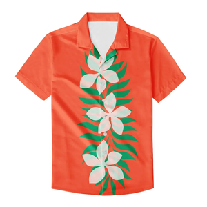 Camicia hawaiana con stampa 3D, polo da <span class=keywords><strong>uomo</strong></span>, abbigliamento estivo <span class=keywords><strong>a</strong></span> maniche corte, stampa tribale con tatuaggi floreali, camicia casual, ampia e traspirante - Product Image 6