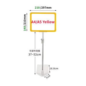Perakende sayaç ekran ve promosyon Poster tabela için çok renkli A3 A4 masa işaret tutucu standı - Product Image 4