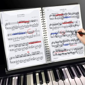 Entrega Rápida, Libro de Datos A4 de Plástico para Negocios, Creativo, Multicapa, 40/60 Páginas, Impresión Serigráfica, para Estudiantes, Profesores, Música, Piano - Product Image 6