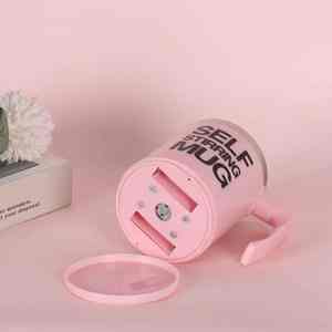 Thermos à vide entièrement automatique en acier inoxydable, tasse à café électrique portable à rotation magnétique, en forme d'éventail pour personne paresseuse - Product Image 3