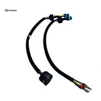 Módulo de Función Automotriz, Arnés de Cableado Corto de Doble Rama, Conector Blanco y Negro, Arnés de Cableado Personalizado OEM 12V 24V