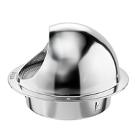 Couvercle de capuchon de capot d'échappement de cuisine de mur d'approvisionnement en vrac capuchon d'aération en acier inoxydable étanche