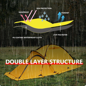 Fournisseur chinois de tentes d'hiver ultralégères en nylon et aluminium pour 4 saisons, équipement de camping, tente de camping, équipement de plein air pour campeurs - Product Image 2