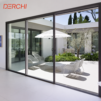 Porte coulissante en aluminium à double vitrage, insonorisée et étanche, pour villa et usage extérieur – Promotion !