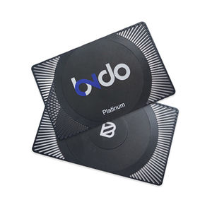 Cartes métalliques vierges noires mates personnalisées en gros pour cartes de visite et contrôle d'accès - Product Image 6