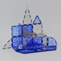 Meilleure vente 30 pièces bricolage aimant bâtiments tuiles unisexe STEM jouets éducatifs pour enfants blocs de construction magnétiques sur le thème des animaux