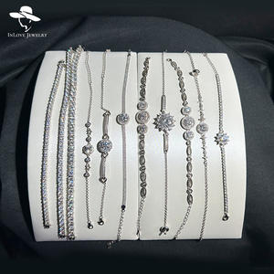 Bracciale da Donna di Alta Qualità in Argento <span class=keywords><strong>Sterling</strong></span> <span class=keywords><strong>925</strong></span> con Moissanite da 1 Carato, Braccialetto Rigido alla Moda per Signore - Product Image 4