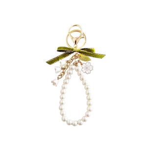 Nouvelle Clé USB Anti-Perte en Alliage de Zinc Style Pastoral d'Été avec Ruban Vert et Pendentif Fille Mori, Motif Muguet, pour Filles - Product Image 5