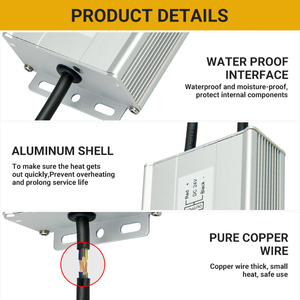 Controlador LED DESEE IP67 a Prueba de Agua, 24V 100W 200W 300W 400W, Voltaje Constante, Serie DMF, Fuente de Alimentación LED - Product Image 4