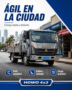 <span class=keywords><strong>Camion</strong></span> de livraison diesel Howo 4x2 5 tonnes à transmission manuelle pour le marché d'Amérique centrale - Product Image 2
