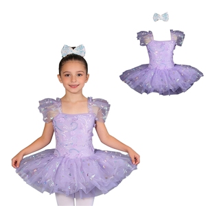 Traje de Baile para Niñas de 2 a 14 Años, Vestido Tutú para Práctica de Danza Libre, Ballet y Actuaciones en Escenario, Ideal para Fiestas Temáticas - Product Image 2