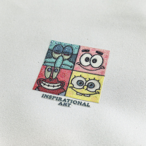 Parches de logotipo de transferencia de calor con purpurina | Etiquetas de ropa y bolsos personalizadas | Material lavable ecológico | Bajo MOQ y servicio OEM - Product Image 6