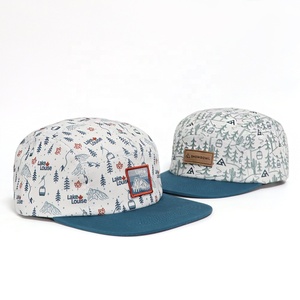 Gorra <span class=keywords><strong>de</strong></span> 5 Paneles para <span class=keywords><strong>Mujer</strong></span> con Parche <span class=keywords><strong>de</strong></span> <span class=keywords><strong>Cuero</strong></span> Personalizado con Logotipo <span class=keywords><strong>de</strong></span> Estación <span class=keywords><strong>de</strong></span> Esquí, Parche Tejido con Estampado, Visera Plana, Ideal para Senderismo y Camping al Aire Libre - Product Image 3